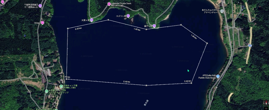 3kmコースの地図