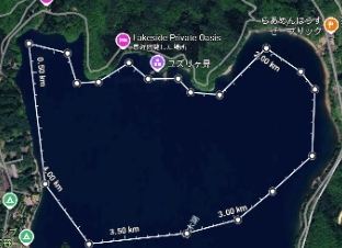 4kmコースの地図